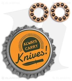 Skiff Bearings 5mm X 1/16" (11 Ball) -Knife Shop Skiff Bearings 5mmx1 16in 11 Ball BHQ 142748 jr bottlecap