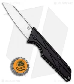 StatGear LEDGE Slip Joint Knife Black (2.625" Satin D2) -Knife Shop StatGear Ledge Slip Joint Knife Black 113BLK BHQ 97651 ns bottlecap
