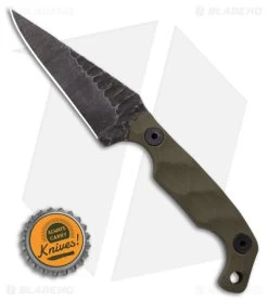 Stroup Knives Mini EDC Fixed Blade Knife OD Green G-10 (3.1" Black SW) 9 Stroup Knives Mini EDC Fixed Blade Knife OD Green G-10 (3.1" Black SW) -Knife Shop Stroup Knives Mini EDC FBK OD Green G10 3in Black SW BHQ 142121 td size