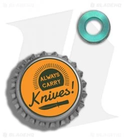 TiSurvival Modular Titanium Lanyard Bead W/ Cavities - Lady Liberty -Knife Shop TiSurvival Modular ti lanyard bead cavities lady liberty BHQ 72233 er bottlecap