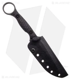 Toor Knives Anaconda Carbon Fixed Blade Knife Black G-10 (3.75" Black) -Knife Shop Toor Knives Anaconda Carbon Fixed Blade Knife Black G 10 Black BHQ 180922 kc sheath