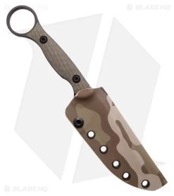 Toor Knives Anaconda Fixed Blade Knife Covert Green G-10 (3.75" Black) -Knife Shop Toor Knives Anaconda Fixed Blade Knife Covert Green G 10 Black BHQ 180923 kc sheath