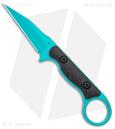 Toor Knives Jank Shank Tactical Fixed Blade Knife Black G-10 (3" Teal) 3 Toor Knives Jank Shank Tactical Fixed Blade Knife Black G-10 (3" Teal)