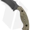 Toor Knives Karsumba Karambit Fixed Blade Green Canvas Micarta (2.5" Black SW) -Knife Shop Toor Knives Karsumba Burlap Green jr
