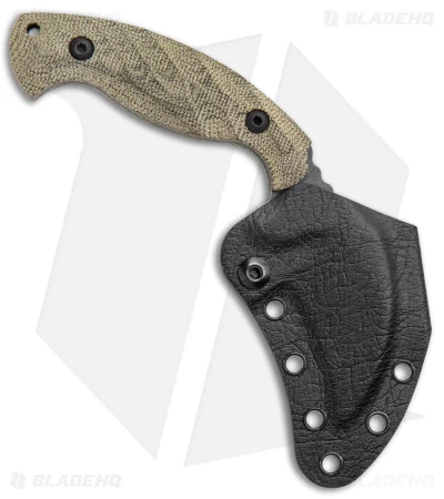 Toor Knives Karsumba Karambit Fixed Blade Green Canvas Micarta (2.5" Black SW) 5 Toor Knives Karsumba Karambit Fixed Blade Green Canvas Micarta (2.5" Black SW) - Image 3