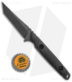 Toor Knives Kingpin Tanto Fixed Blade Knife Black G-10 Purple Liner (4" Black) -Knife Shop Toor Knives Kingpin Tanto Black G 10 Purple Liners Black BHQ 138983 jr bottlecap