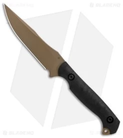 Toor Knives Krypteia Stealth Fixed Blade Knife Ebony G-10 (4" Tan)