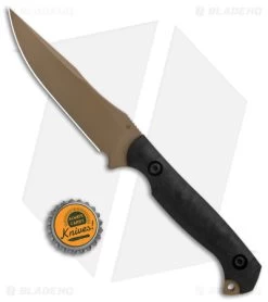 Toor Knives Krypteia Stealth Fixed Blade Knife Ebony G-10 (4" Tan) -Knife Shop Toor Knives Krypteia Stealth Fixed Blade Ebony Tan BHQ 160955 jr bottlecap