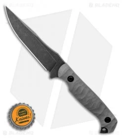 Toor Knives Krypteia Stealth Fixed Blade Knife Gray G-10 (4" Black Stonewash) -Knife Shop Toor Knives Krypteia Stealth Fixed Blade Knife Grey G10 4.0 BHQ 123644 LS Bottlecap