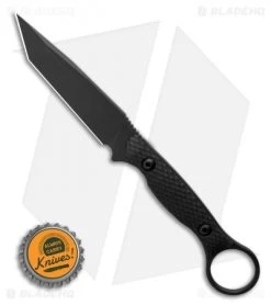 Toor Knives Serpent Tanto Fixed Blade Knife Shadow Black G-10 (3.9" Black) 9 Toor Knives Serpent Tanto Fixed Blade Knife Shadow Black G-10 (3.9" Black) -Knife Shop Toor Knives Serpent Shadow Black Fixed Blade Knife Black G10 3.75 BHQ 123641 LS Bottlecap
