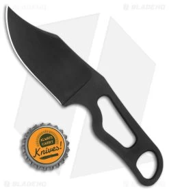 Turner CNC Jackalope Fixed Blade Knife Black CPM 3V (2.75" DLC) -Knife Shop Turner CNC Jackalope Fixed Blade Knife CPM 3V Steel DLC BHQ 170245 jr bottlecap