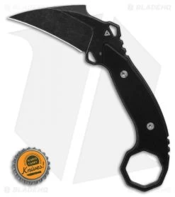 TuyaKnife Aswang Karambit Fixed Blade Knife Black G-10 (2.5" Black SW) -Knife Shop Tuya Knife Aswang Fixed Blade Knife Satin D2 BHQ 125876 LS Bottlecap