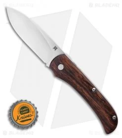 TuyaKnife MAS Martin Annegarn Streetlegal Slip Joint Knife Ironwood (3" Satin) -Knife Shop Tuya Knife MAS Martin Annegarn Streetlegal Knife Satin D2 BHQ 125871 LS Bottlecap