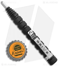 V NIVES Drive Bit Driver Black Aluminum W/ 7 Piece Bit Set -Knife Shop V NIVES Drive Bit Driver Black Aluminum 7 Piece Bit Set VNIMT20ALBK BHQ 93548 jr bottlecap