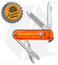 Victorinox Classic SD Fire Opal Polymer (2.25" Stainless Steel) -Knife Shop Victorinox Classic SD Fire Opal Satin BHQ 133854 jr bottlecap
