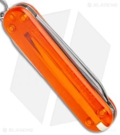 Victorinox Classic SD Fire Opal Polymer (2.25" Stainless Steel) -Knife Shop Victorinox Classic SD Fire Opal Satin BHQ 133854 jr side