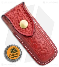 Victorinox Zermatt Medium Red Leather Belt Pouch -Knife Shop Victorinox Zermatt Belt Pouch BHQ 109315 jr bottlecap