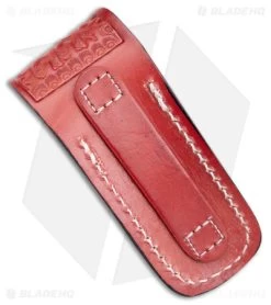 Victorinox Red Leather Zermatt Large Belt Pouch -Knife Shop Victorinox Zermatt Belt Pouch Large BHQ 109319 jr back