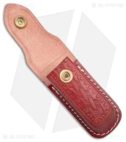 Victorinox Red Leather Zermatt Large Belt Pouch -Knife Shop Victorinox Zermatt Belt Pouch Large BHQ 109319 jr open