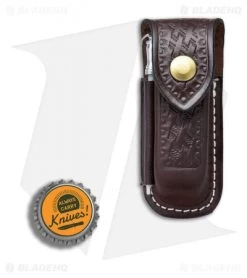 Victorinox Zermatt Large Brown Leather Belt Sheath W/ Sharpening Steel 33208 -Knife Shop Victorinox Zermatt brown leather belt sheath sharpening steel BHQ 64556 er bottlecap