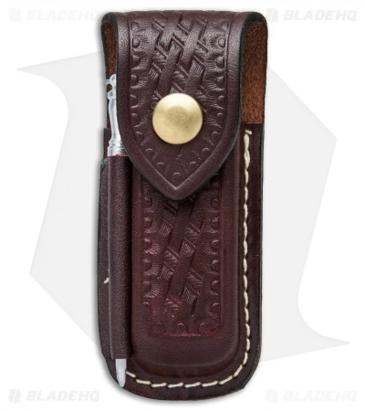 Victorinox Zermatt Medium Brown Leather Sheath W/ Sharpening Steel Rod 33204 3 Victorinox Zermatt Medium Brown Leather Sheath W/ Sharpening Steel Rod 33204