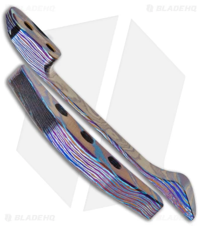 Wehr Knives Timascus Clip + Backspacer For Production Lukas-P Knife 4 Wehr Knives Timascus Clip + Backspacer For Production Lukas-P Knife - Image 2