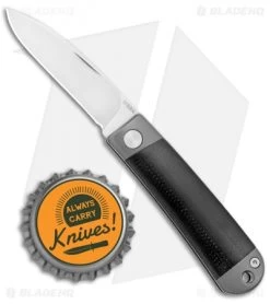 Wesn Goods The Henry Black G10 (2.25" Satin) -Knife Shop Wesn Goods The Henry Black G 10 Gray Satin WESN072 BHQ 121880 jr bottlecap