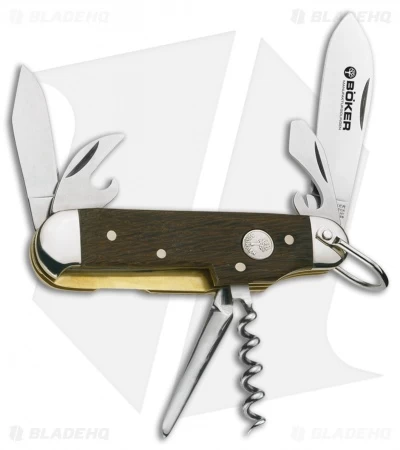 Boker Camp Pocket Knife 3.5" Smoked Oak 110183 3 Boker Camp Pocket Knife 3.5" Smoked Oak 110183