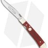Boker Trapperliner Pocket Knife Red Smooth Bone (3.25" Satin) 114711 -Knife Shop boker trapperliner red smooth bone 114711 BHQ 40119 dl