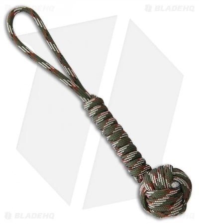 Combat Ready 5.75" Monkey Fist Lanyard (Green Camo) 3 Combat Ready 5.75" Monkey Fist Lanyard (Green Camo)