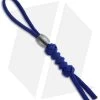Tallen Convex Damascus Bead W/ Blue Paracord Lanyard -Knife Shop grindworx lanyard convex blue