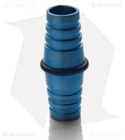 Hinderer Knives Alpha Titanium Lanyard Bead - Blue