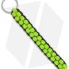 Lime Green & Black 550 Paracord Lanyard Keychain Boondoggle W/ Split Ring -Knife Shop lanyard lime green black az844 b