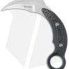 Mil-Tac Knives Jerry Hossom Kerambitch Karambit Knife Black/Grey (3.25" Satin)