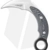 Mil-Tac Jerry Hossom Karambit Fixed Blade Black/Gray G-10 (3.25" Satin) -Knife Shop mil tac milkbg cm