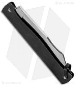 Douk-Douk Slip Joint Folding Knife 160mm Black (3" Satin) -Knife Shop modele depose folder douk douk satin black dd815pm side