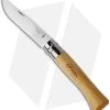Opinel Knives No. 10 Stainless Steel Knife Beech Wood (3.25" Satin) -Knife Shop opinel 001410 corkscrew knife 1