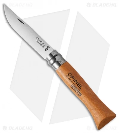 Opinel Knives No. 6 Carbon Steel Knife Beechwood (2.9" Satin) 3 Opinel Knives No. 6 Carbon Steel Knife Beechwood (2.9" Satin)