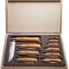 Opinel Knives Carbon Steel Folding Knife Beechwood Handles (Set Of 10)