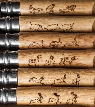 Opinel Nature Series No. 8 Stainless Steel Knife Collector Set (3.25" Satin) 4 Opinel Nature Series No. 8 Stainless Steel Knife Collector Set (3.25" Satin) - Image 2