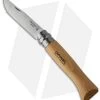Opinel Knives No. 8 Folding Knife Beechwood W/ Sheath (3.25" Satin) -Knife Shop opinel folding knife beech no 8