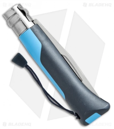 Opinel Knives No. 8 Outdoor Stainless Steel Knife Blue (3.25" Serr) 4 Opinel Knives No. 8 Outdoor Stainless Steel Knife Blue (3.25" Serr) - Image 2