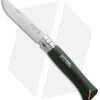 Opinel No 8 Trekking Stainless Steel Folding Knife Green Oak (3.25" Satin) -Knife Shop opinel n 08 green fixed n 08