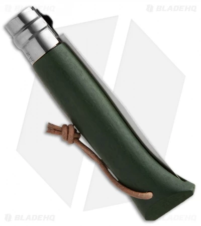 Opinel No 8 Trekking Stainless Steel Folding Knife Green Oak (3.25" Satin) 4 Opinel No 8 Trekking Stainless Steel Folding Knife Green Oak (3.25" Satin) - Image 2