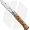 Opinel No. 8 Stainless Steel Folding Knife Oak (3.25" Satin) #8 SS Chamois -Knife Shop opinel op 01621 oak chamois