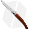 Opinel Knives No 10 Slim Stainless Steel Folding Knife Padouk (3.87" Satin) #10 -Knife Shop opinel op00013 slim bubinga