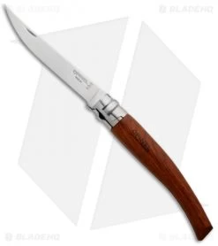 Opinel Knives No 10 Slim Stainless Steel Folding Knife Padouk (3.87" Satin) #10