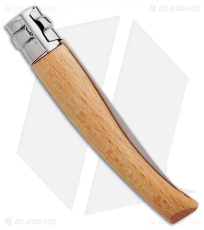 Opinel Knives No 10 Slim Stainless Steel Folding Knife Beechwood (4" Satin) #10 4 Opinel Knives No 10 Slim Stainless Steel Folding Knife Beechwood (4" Satin) #10 - Image 2