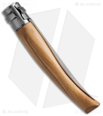 Opinel Knives No 8 Slim Stainless Steel Folding Knife Olive Wood (3.12" Satin) # 4 Opinel Knives No 8 Slim Stainless Steel Folding Knife Olive Wood (3.12" Satin) # - Image 2