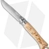 Opinel Knives No. 8 Stainless Steel Knife Beachwood (3.25" Satin) #8 SS Mountain -Knife Shop opinel op01641 cm
